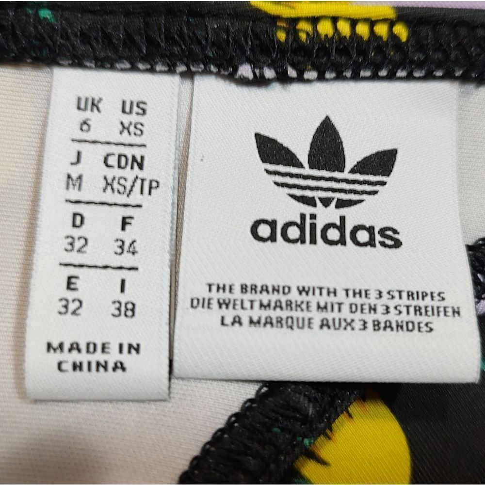 adidas Originals Allover Print AOP Black Bodysuit US S - Picture 9 of 13